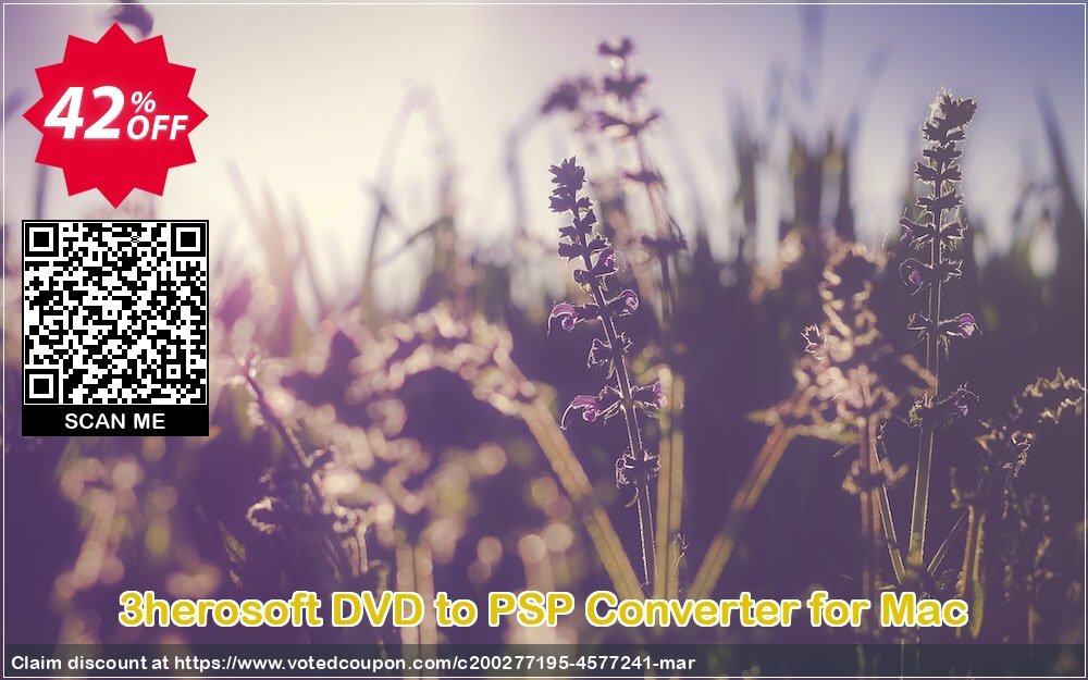 3herosoft DVD to PSP Converter for MAC Coupon Code May 2024, 42% OFF - VotedCoupon