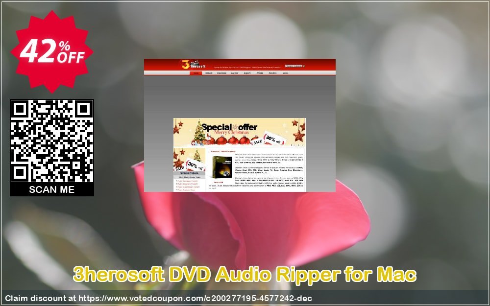 3herosoft DVD Audio Ripper for MAC Coupon Code Apr 2024, 42% OFF - VotedCoupon