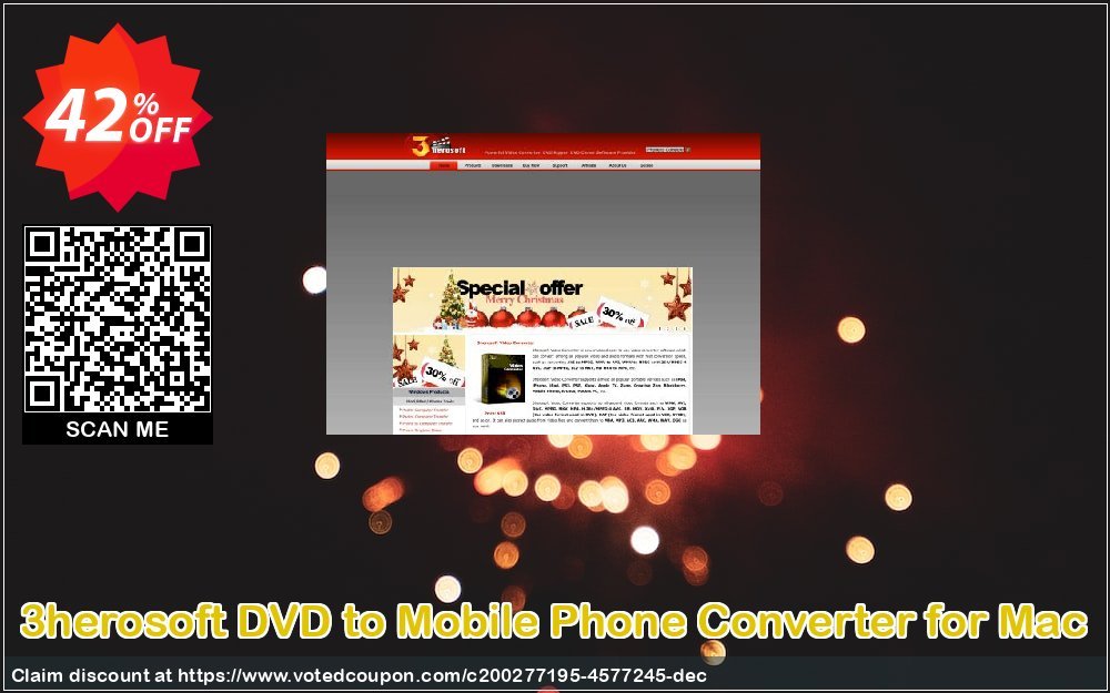 3herosoft DVD to Mobile Phone Converter for MAC Coupon, discount 3herosoft DVD to Mobile Phone Converter for Mac Hottest promo code 2024. Promotion: Hottest promo code of 3herosoft DVD to Mobile Phone Converter for Mac 2024