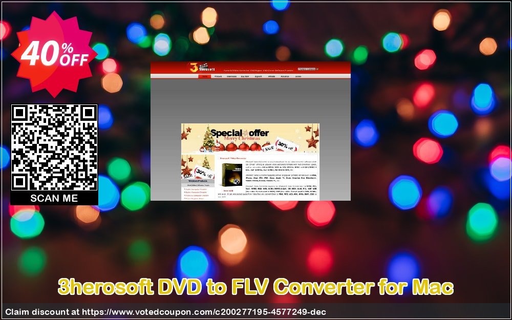 3herosoft DVD to FLV Converter for MAC Coupon Code Apr 2024, 40% OFF - VotedCoupon
