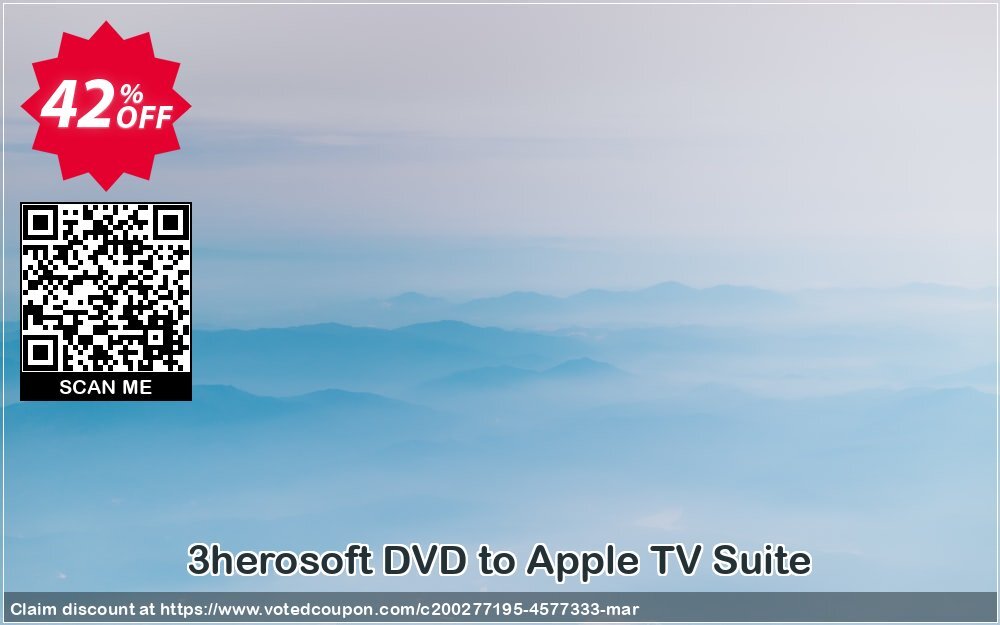 3herosoft DVD to Apple TV Suite Coupon Code Apr 2024, 42% OFF - VotedCoupon