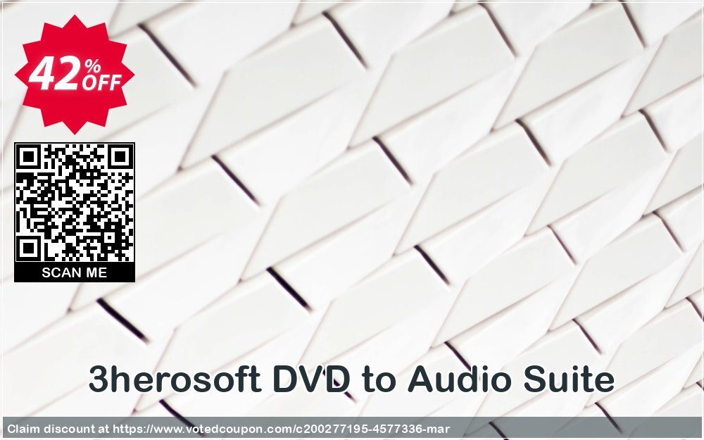 3herosoft DVD to Audio Suite Coupon, discount 3herosoft DVD to Audio Suite Big promo code 2024. Promotion: Big promo code of 3herosoft DVD to Audio Suite 2024