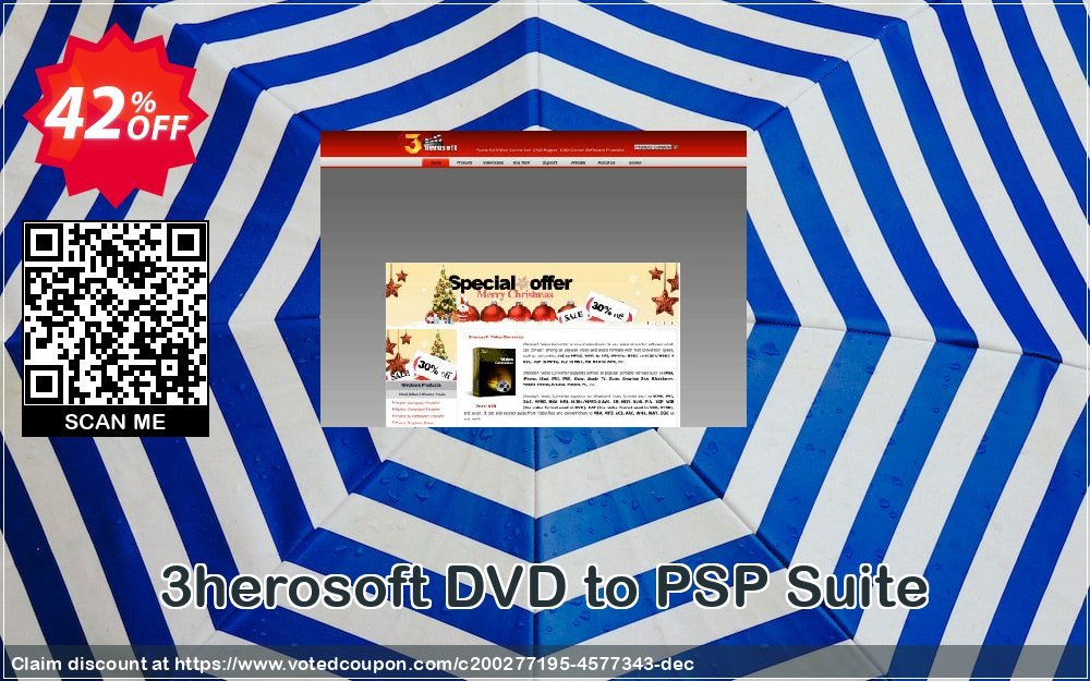 3herosoft DVD to PSP Suite Coupon, discount 3herosoft DVD to PSP Suite Stunning promo code 2023. Promotion: Stunning promo code of 3herosoft DVD to PSP Suite 2023