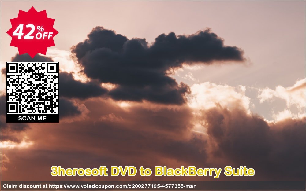 3herosoft DVD to BlackBerry Suite Coupon Code Apr 2024, 42% OFF - VotedCoupon