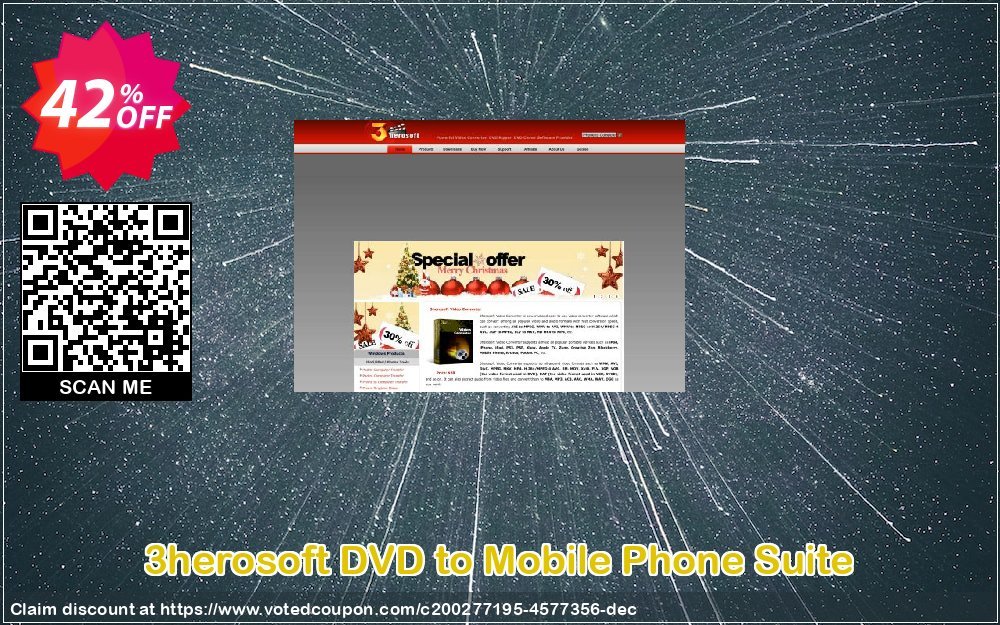 3herosoft DVD to Mobile Phone Suite Coupon, discount 3herosoft DVD to Mobile Phone Suite Amazing discount code 2024. Promotion: Amazing discount code of 3herosoft DVD to Mobile Phone Suite 2024