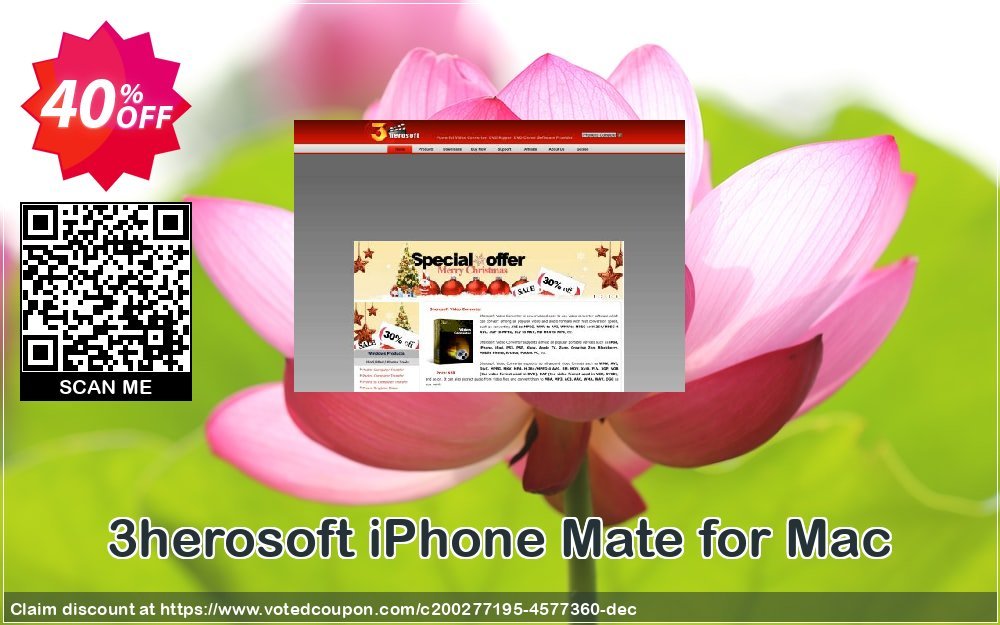 3herosoft iPhone Mate for MAC Coupon Code May 2024, 40% OFF - VotedCoupon