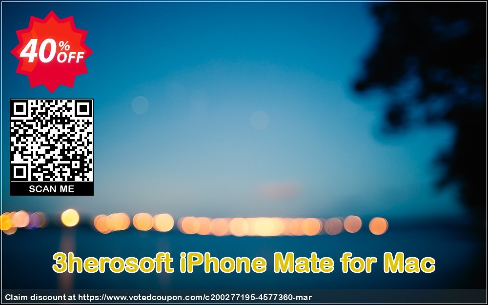 3herosoft iPhone Mate for MAC Coupon, discount 3herosoft iPhone Mate for Mac Hottest sales code 2024. Promotion: Hottest sales code of 3herosoft iPhone Mate for Mac 2024