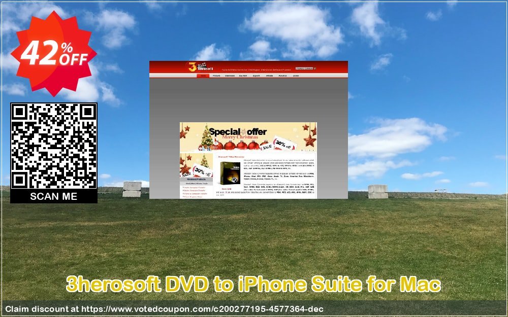 3herosoft DVD to iPhone Suite for MAC Coupon, discount 3herosoft DVD to iPhone Suite for Mac Wonderful promo code 2023. Promotion: Wonderful promo code of 3herosoft DVD to iPhone Suite for Mac 2023