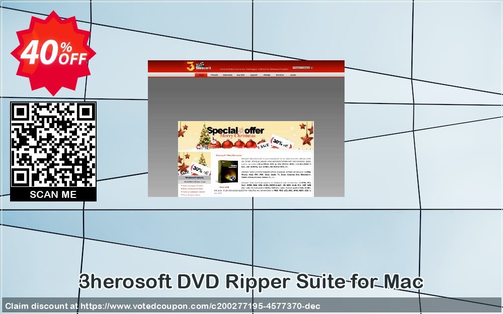 3herosoft DVD Ripper Suite for MAC Coupon Code Apr 2024, 40% OFF - VotedCoupon