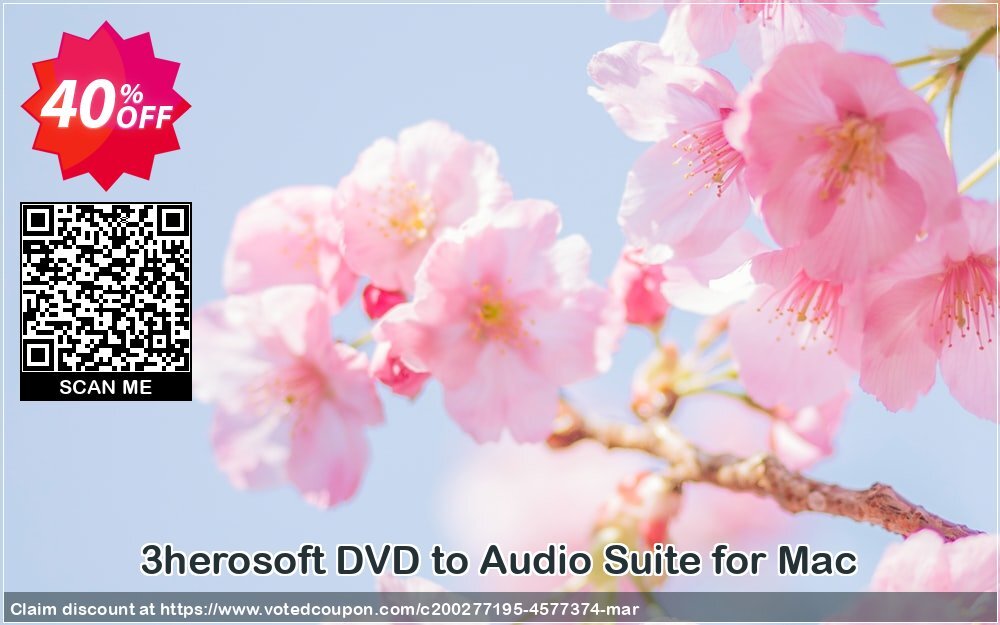 3herosoft DVD to Audio Suite for MAC Coupon Code May 2024, 40% OFF - VotedCoupon