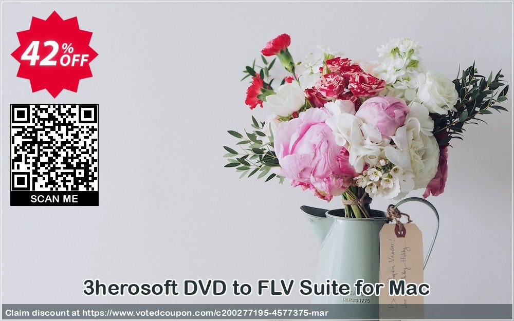 3herosoft DVD to FLV Suite for MAC Coupon, discount 3herosoft DVD to FLV Suite for Mac Marvelous deals code 2024. Promotion: Marvelous deals code of 3herosoft DVD to FLV Suite for Mac 2024