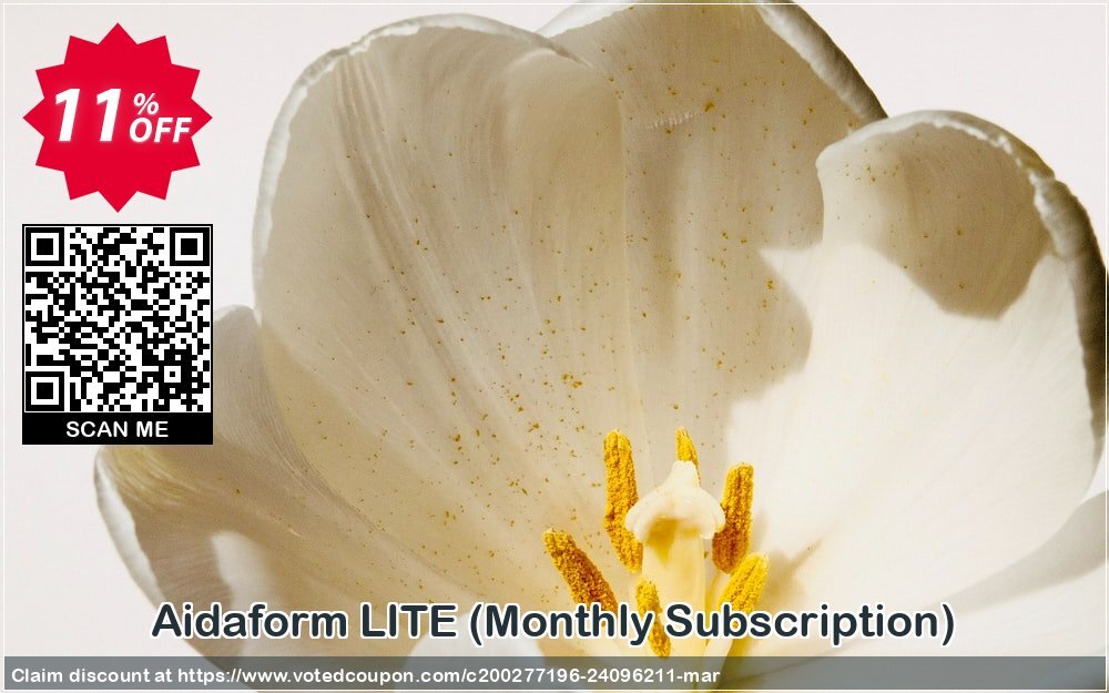 Aidaform LITE, Monthly Subscription  Coupon Code May 2024, 11% OFF - VotedCoupon