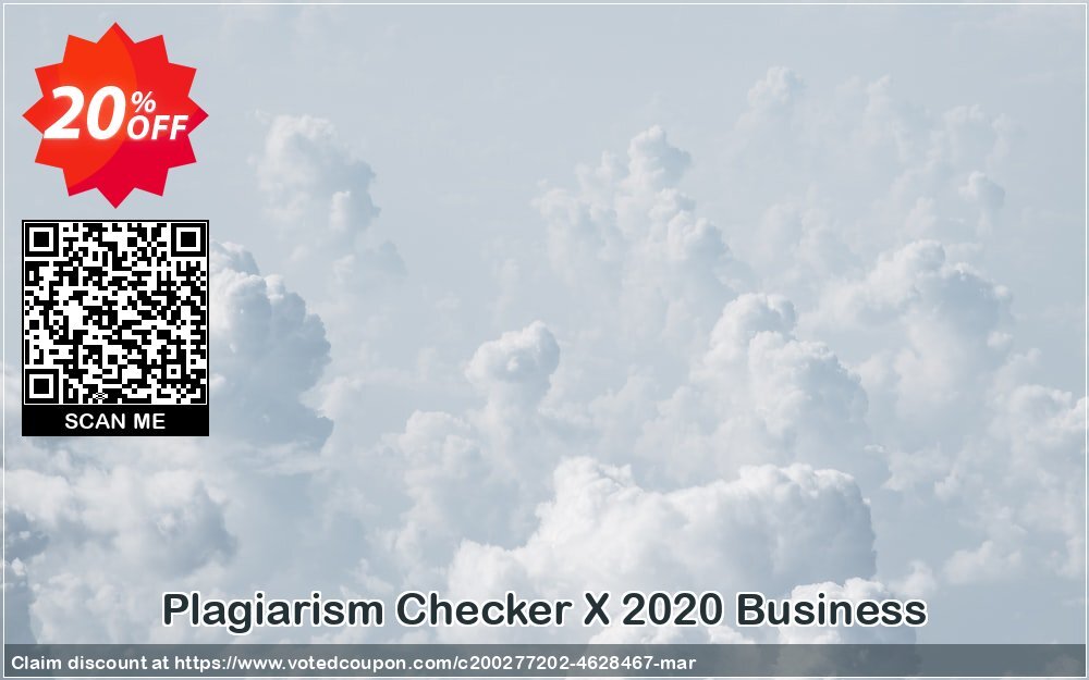 Plagiarism Checker X 2020 Business Coupon, discount Plagiarism Checker X 2024 Business Imposing sales code 2024. Promotion: Imposing sales code of Plagiarism Checker X 2024 Business 2024