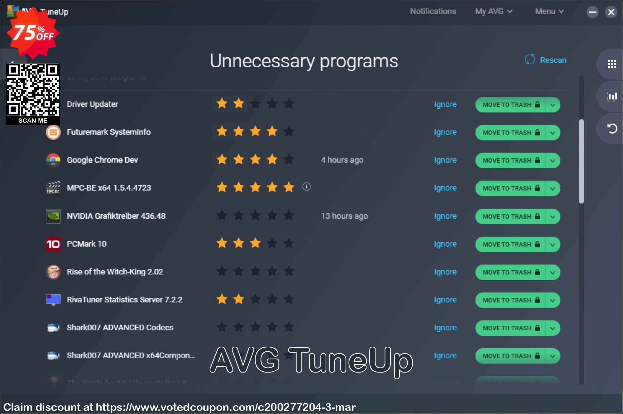 AVG TuneUp Coupon Code Apr 2024, 75% OFF - VotedCoupon