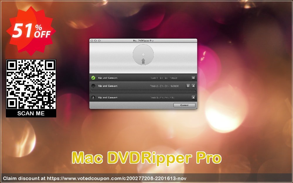 MAC DVDRipper Pro Coupon, discount Mac DVDRipper Pro Big promo code 2023. Promotion: Big promo code of Mac DVDRipper Pro 2023