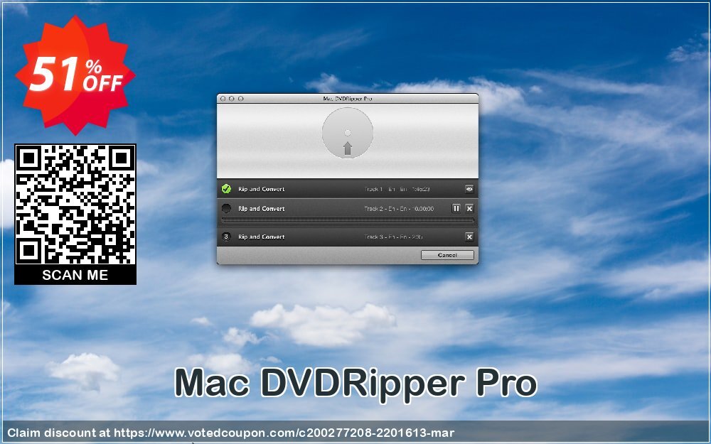 MAC DVDRipper Pro Coupon Code Apr 2024, 51% OFF - VotedCoupon