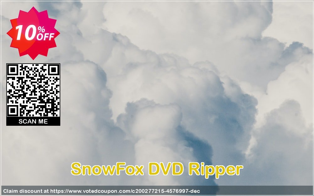 SnowFox DVD Ripper Coupon, discount SnowFox DVD Ripper Fearsome deals code 2023. Promotion: Fearsome deals code of SnowFox DVD Ripper 2023