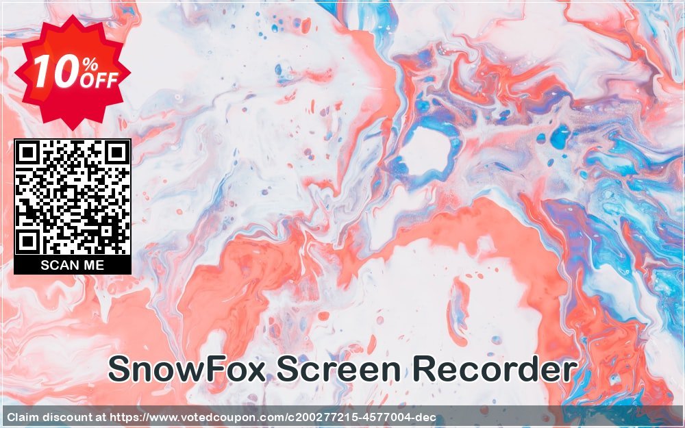 SnowFox Screen Recorder Coupon, discount SnowFox Screen Recorder Amazing deals code 2023. Promotion: Amazing deals code of SnowFox Screen Recorder 2023