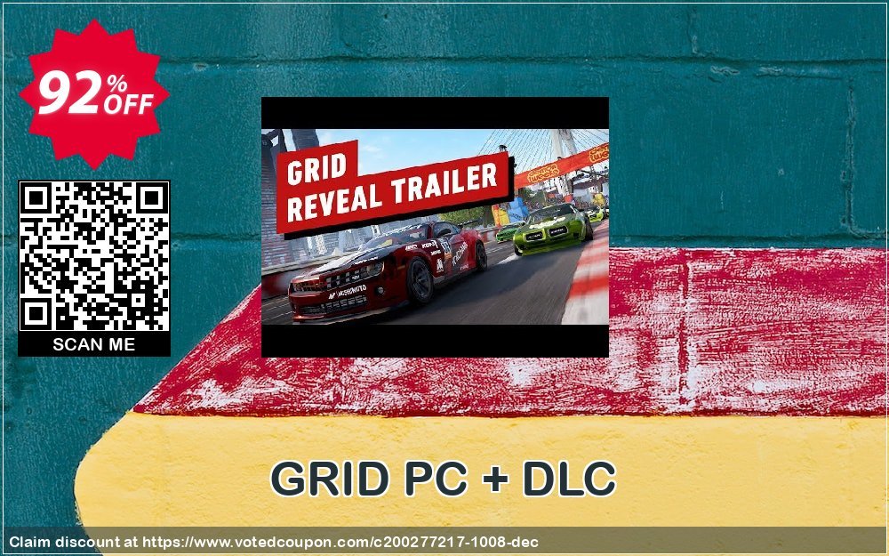GRID PC + DLC Coupon, discount GRID PC + DLC Deal. Promotion: GRID PC + DLC Exclusive offer 