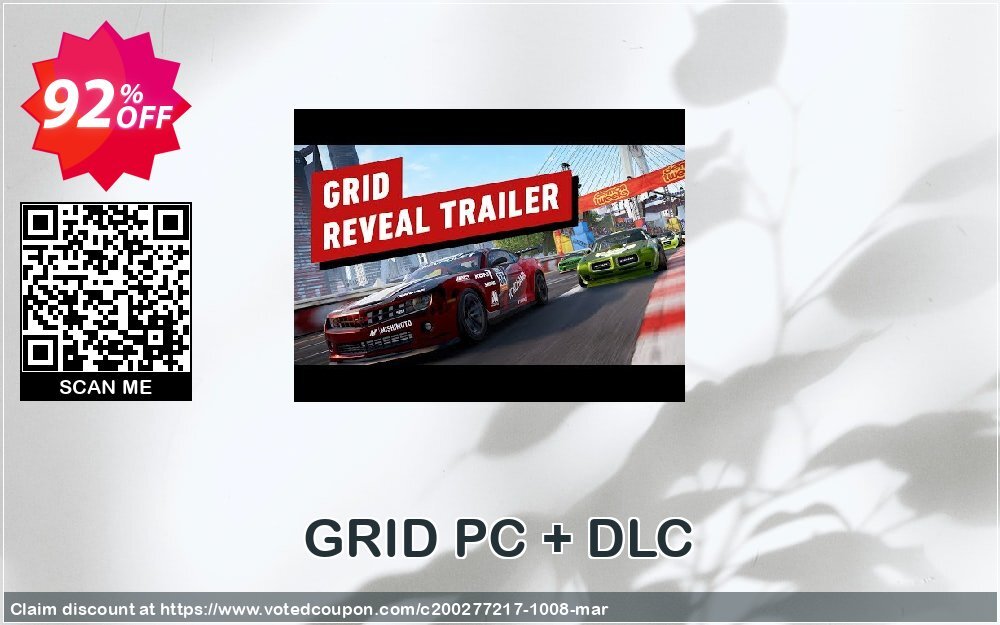 GRID PC + DLC Coupon Code May 2024, 92% OFF - VotedCoupon