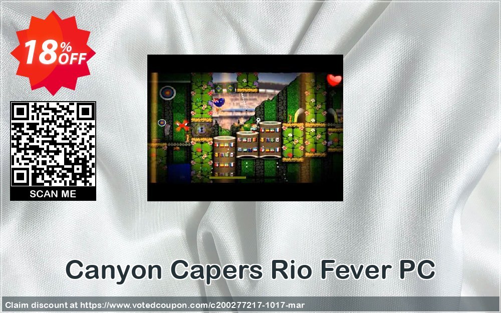 Canyon Capers Rio Fever PC Coupon, discount Canyon Capers Rio Fever PC Deal. Promotion: Canyon Capers Rio Fever PC Exclusive offer 