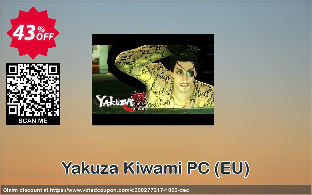 Yakuza Kiwami PC, EU  Coupon, discount Yakuza Kiwami PC (EU) Deal. Promotion: Yakuza Kiwami PC (EU) Exclusive offer 