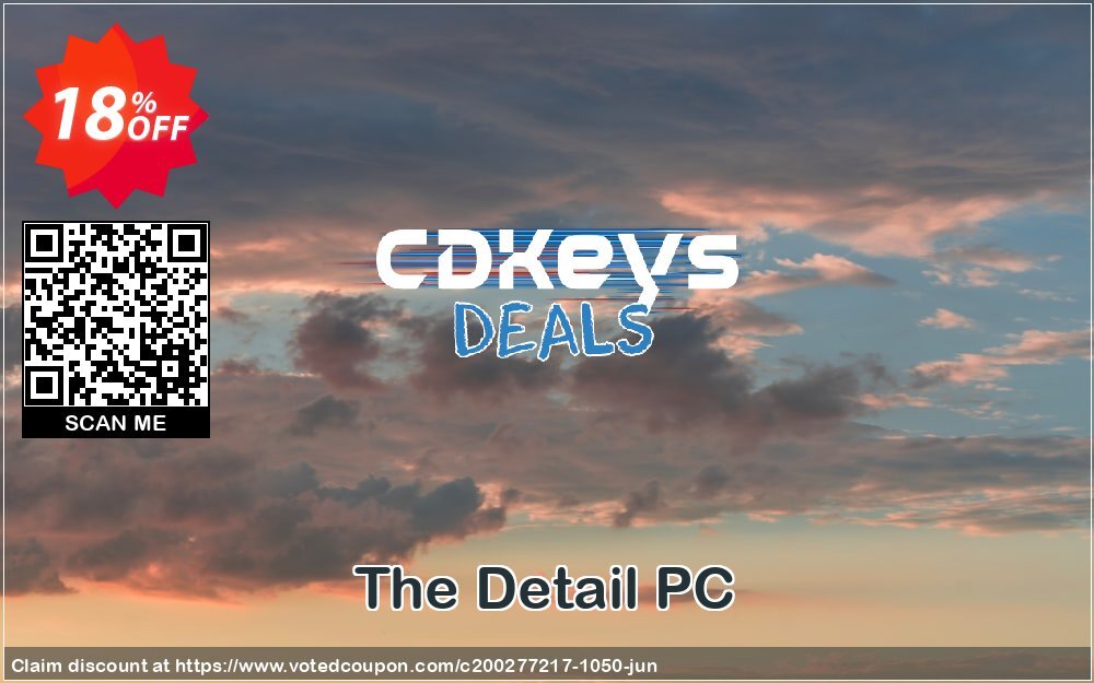 The Detail PC Coupon, discount The Detail PC Deal. Promotion: The Detail PC Exclusive offer 