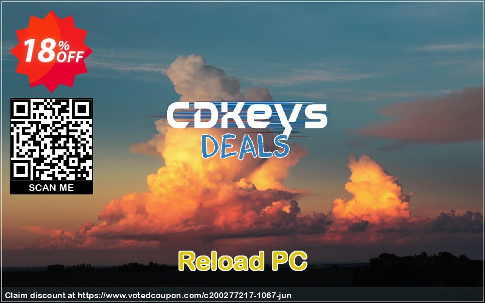 Reload PC Coupon, discount Reload PC Deal. Promotion: Reload PC Exclusive offer 