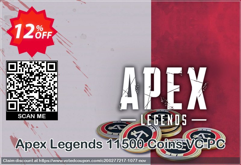 Apex Legends 11500 Coins VC PC Coupon Code Mar 2024, 12% OFF - VotedCoupon