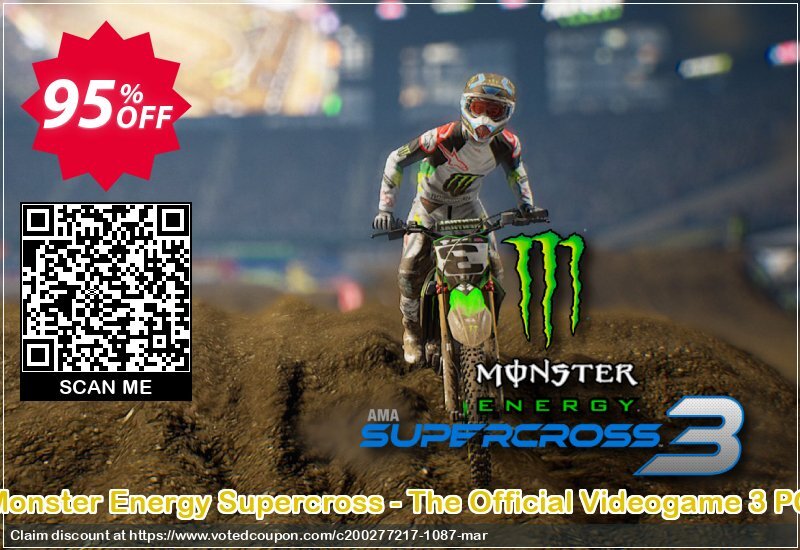 Monster Energy Supercross - The Official Videogame 3 PC Coupon, discount Monster Energy Supercross - The Official Videogame 3 PC Deal. Promotion: Monster Energy Supercross - The Official Videogame 3 PC Exclusive offer 