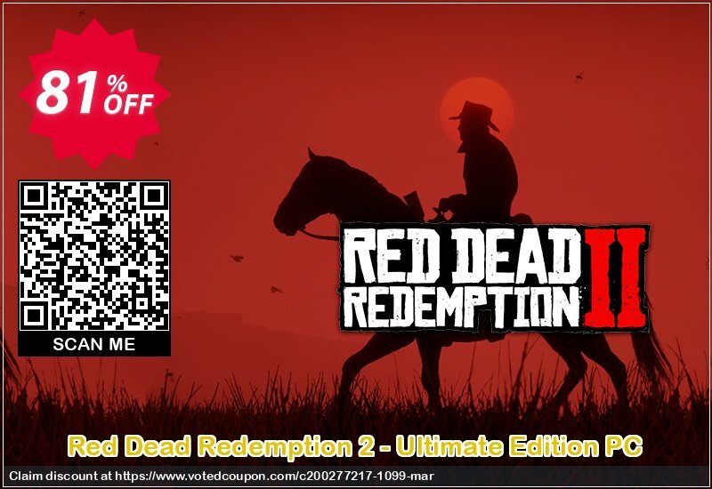 Red Dead Redemption 2 - Ultimate Edition PC Coupon, discount Red Dead Redemption 2 - Ultimate Edition PC Deal. Promotion: Red Dead Redemption 2 - Ultimate Edition PC Exclusive offer 