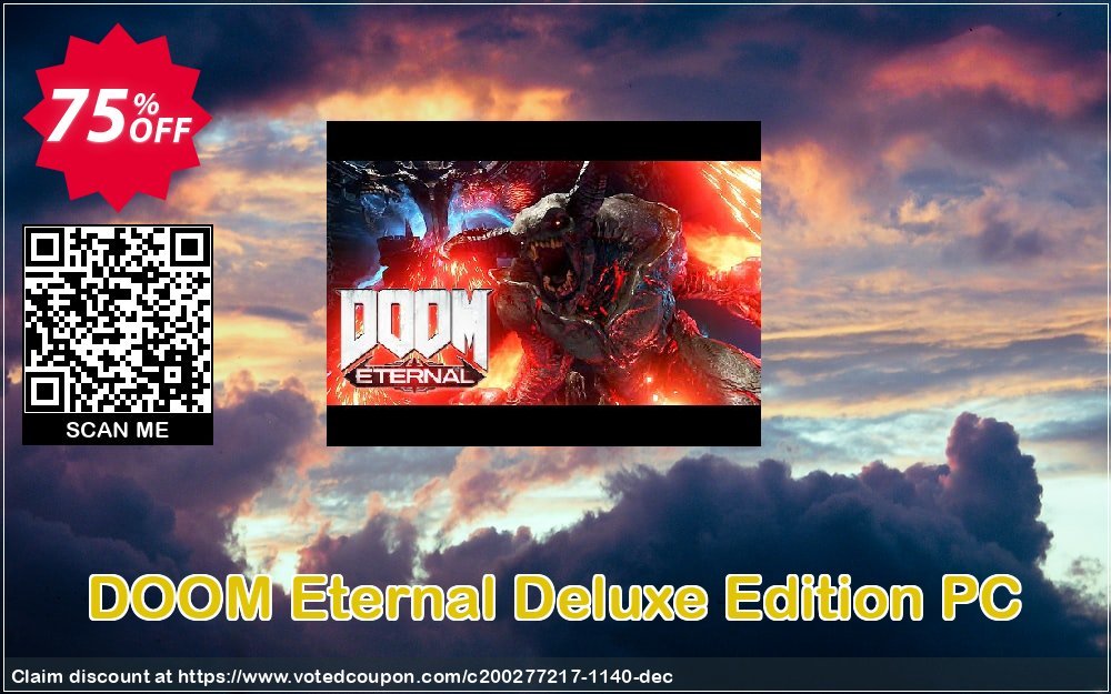 DOOM Eternal Deluxe Edition PC Coupon, discount DOOM Eternal Deluxe Edition PC Deal. Promotion: DOOM Eternal Deluxe Edition PC Exclusive offer 