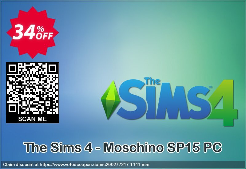 The Sims 4 - Moschino SP15 PC Coupon, discount The Sims 4 - Moschino SP15 PC Deal. Promotion: The Sims 4 - Moschino SP15 PC Exclusive offer 