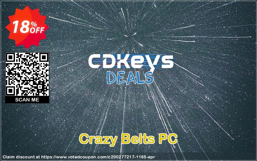 Crazy Belts PC Coupon, discount Crazy Belts PC Deal. Promotion: Crazy Belts PC Exclusive offer 