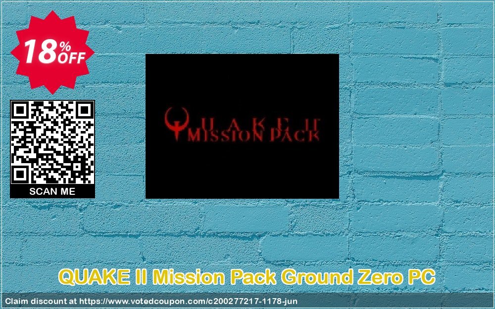 QUAKE II Mission Pack Ground Zero PC Coupon, discount QUAKE II Mission Pack Ground Zero PC Deal. Promotion: QUAKE II Mission Pack Ground Zero PC Exclusive offer 