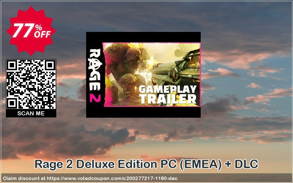Rage 2 Deluxe Edition PC, EMEA + DLC Coupon, discount Rage 2 Deluxe Edition PC (EMEA) + DLC Deal. Promotion: Rage 2 Deluxe Edition PC (EMEA) + DLC Exclusive offer 