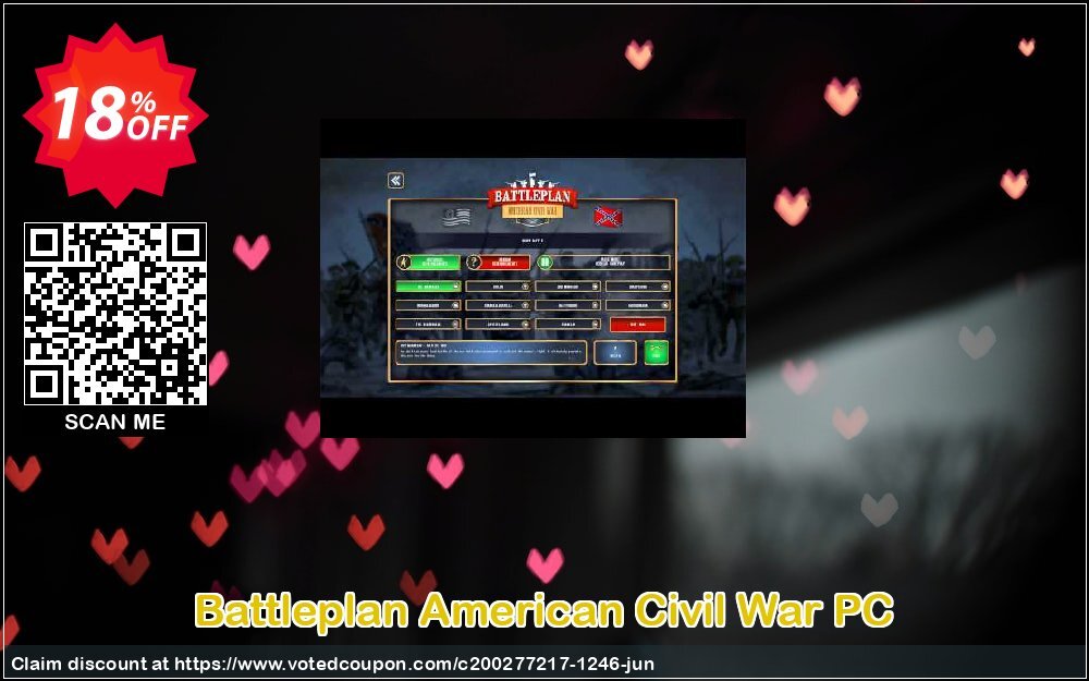 Battleplan American Civil War PC Coupon, discount Battleplan American Civil War PC Deal. Promotion: Battleplan American Civil War PC Exclusive offer 
