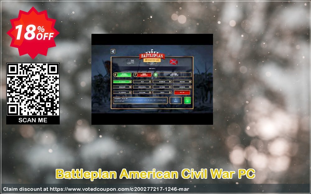 Battleplan American Civil War PC Coupon, discount Battleplan American Civil War PC Deal. Promotion: Battleplan American Civil War PC Exclusive offer 