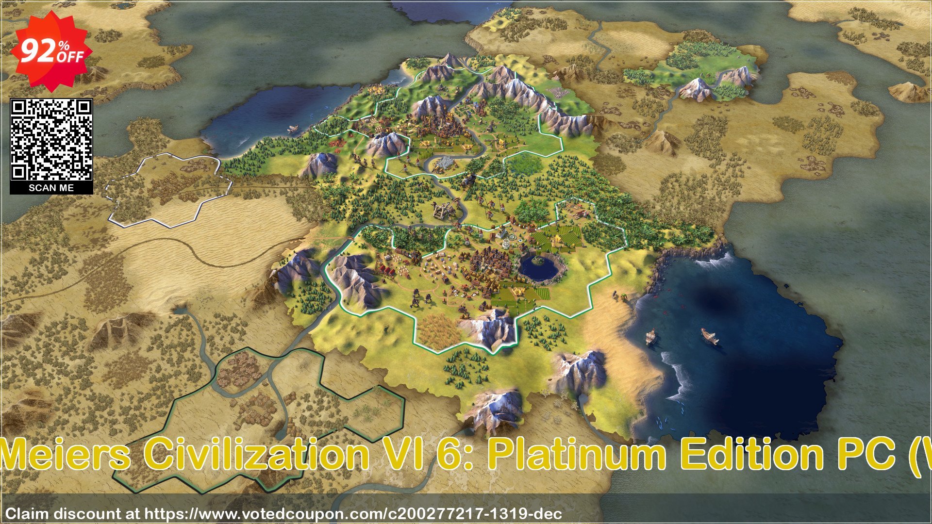 Sid Meiers Civilization VI 6: Platinum Edition PC, WW  Coupon Code May 2024, 92% OFF - VotedCoupon