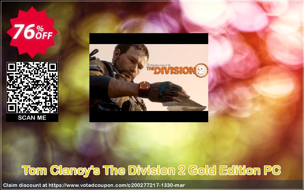 Tom Clancy's The Division 2 Gold Edition PC Coupon Code Apr 2024, 76% OFF - VotedCoupon