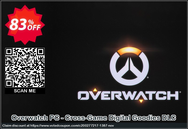 Overwatch PC - Cross-Game Digital Goodies DLC Coupon, discount Overwatch PC - Cross-Game Digital Goodies DLC Deal. Promotion: Overwatch PC - Cross-Game Digital Goodies DLC Exclusive offer 