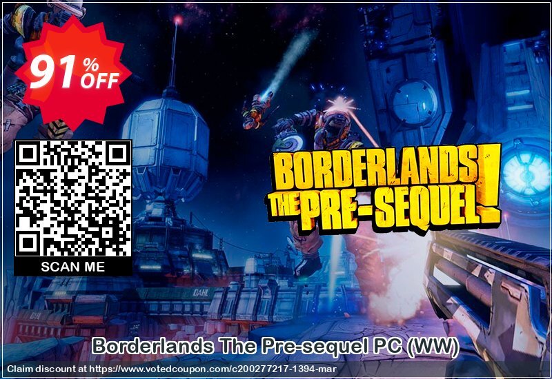 Borderlands The Pre-sequel PC, WW  Coupon Code Apr 2024, 91% OFF - VotedCoupon