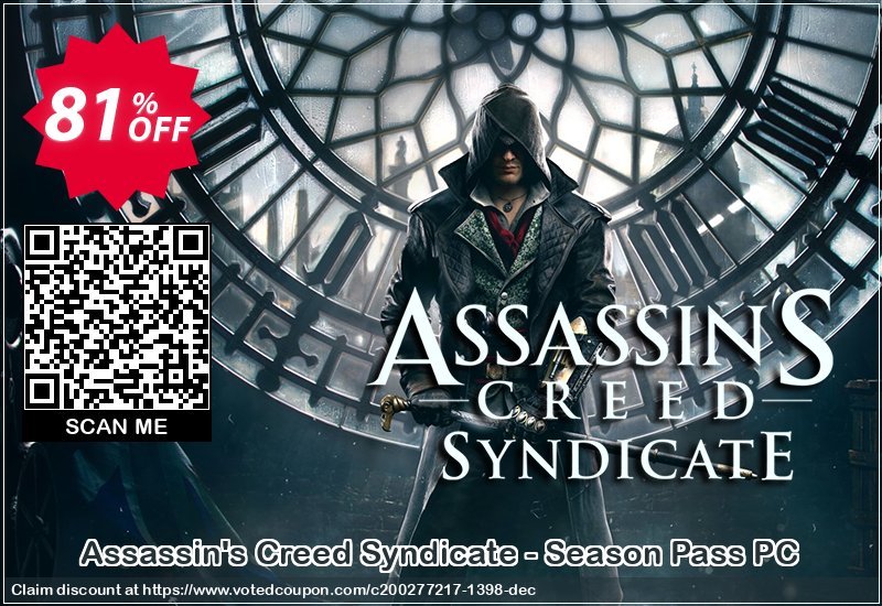 Assassin's Creed Syndicate - Season Pass PC Coupon Code May 2024, 81% OFF - VotedCoupon