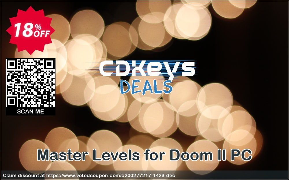 Master Levels for Doom II PC Coupon, discount Master Levels for Doom II PC Deal. Promotion: Master Levels for Doom II PC Exclusive offer 