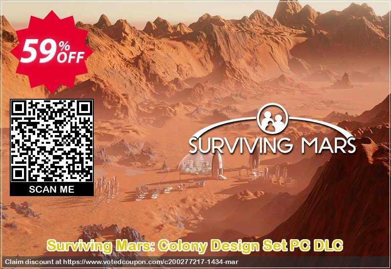 Surviving Mars: Colony Design Set PC DLC Coupon Code Apr 2024, 59% OFF - VotedCoupon