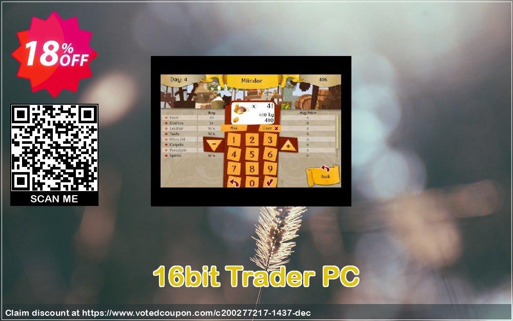 16bit Trader PC Coupon, discount 16bit Trader PC Deal. Promotion: 16bit Trader PC Exclusive offer 