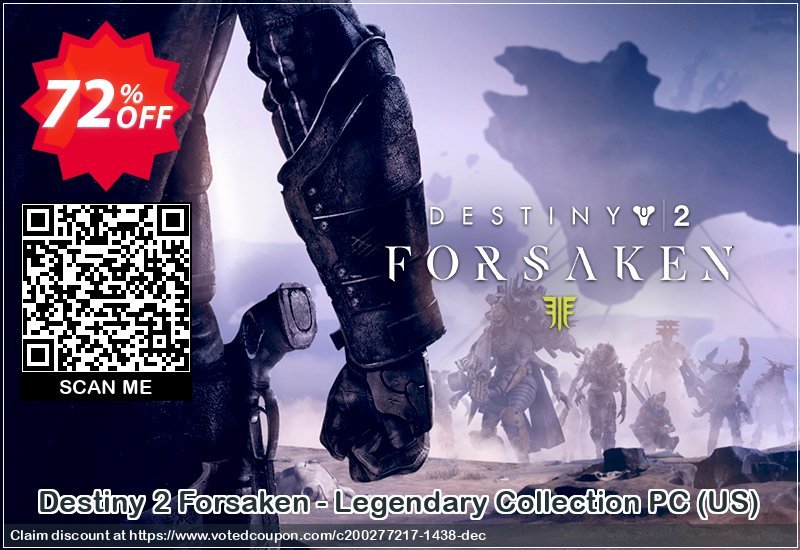 Destiny 2 Forsaken - Legendary Collection PC, US  Coupon, discount Destiny 2 Forsaken - Legendary Collection PC (US) Deal. Promotion: Destiny 2 Forsaken - Legendary Collection PC (US) Exclusive offer 