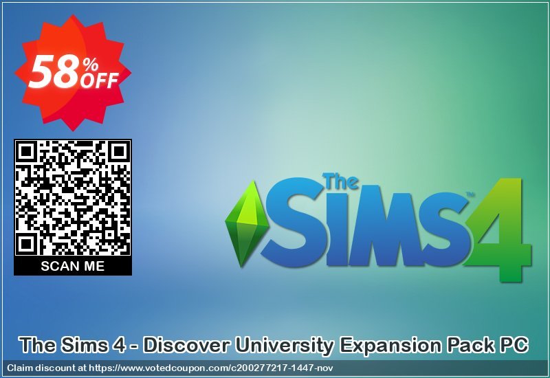 The Sims 4 - Discover University Expansion Pack PC Coupon, discount The Sims 4 - Discover University Expansion Pack PC Deal. Promotion: The Sims 4 - Discover University Expansion Pack PC Exclusive offer 