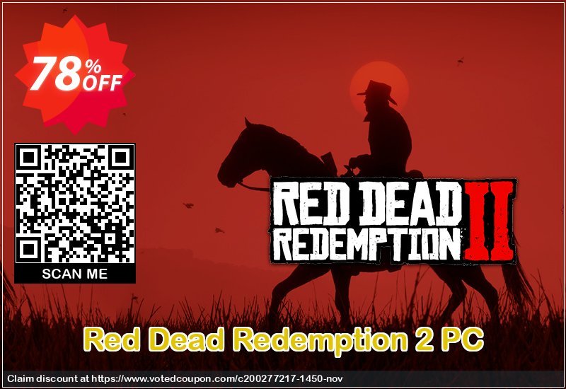 Red Dead Redemption 2 PC Coupon, discount Red Dead Redemption 2 PC Deal. Promotion: Red Dead Redemption 2 PC Exclusive offer 
