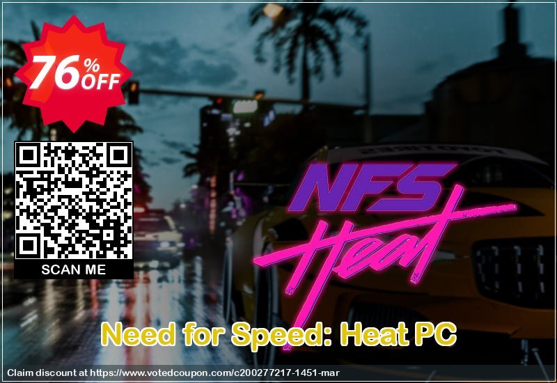 Need for Speed: Heat PC Coupon, discount Need for Speed: Heat PC Deal. Promotion: Need for Speed: Heat PC Exclusive offer 